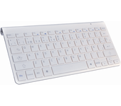 teclado l-link slim bluetooth blanco plata