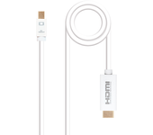 cable mini displayport - hdmi nano cable 5m blanco