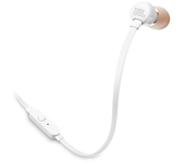 auriculares jbl t160 tune wired in-ear headphone with mic white