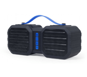 altavoz gembird bluetooth portatil negro y azul