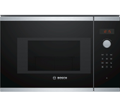 horno microondas integrable bosch bel523ms0 20 litros con grill cristal negro