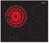 vitroceramica independiente radiantes edesa evt6328b 3 zonas coccion ancho 60 cm