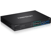 12-port gigabit poe+ smart surveillance swit ch
