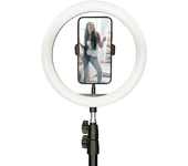 kit studio life max con anillo de led y tripode 1,60 cm para smartphone
