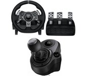 Logitech G920 Driving Force Volante y Pedales para Xbox Series/Xbox One/PC/Mac Negro + Driving Force Shifter