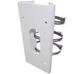 Soporte para cámara Hikvision DS-1475ZJ-SUS acero inoxidable poste 67-127 mm 10 kg blanco
