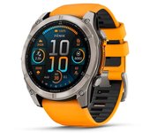 Reloj garmin fenix 8 - 51mm amoled zafiro tiranio plateado correa