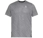 Camiseta de trail odlo crew neck s/s zeroweight engineered chill-