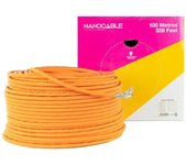 Nanocable Bobina Cable de Red Cat.7 SFTP PIMF AWG23 100m Naranja