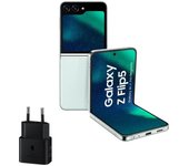 Samsung Galaxy Z Flip5 8/512GB Menta + Cargador de Pared 25W