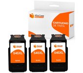 PcCom Essential Canon 545XL Cartucho Tinta Compatible Negro Pack 3