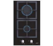 Cata LCI 302 BK Placa de Gas Modular 2 Zonas 30cm Negra