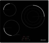 Benavent VBBR360 Placa Vitrocerámica 3 Zonas 60cm Negra