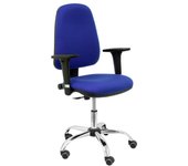 Piqueras y Crespo Socovos Silla Bali Azul Brazos Regulables Cromado