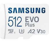 Samsung EVO Plus MicroSDXC 512GB UHS-I U3 V30 Clase 10 con Adaptador