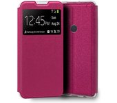 Cool Funda Flip Cover Liso Rosa para Xiaomi Redmi Note 8/Note 8(2021)