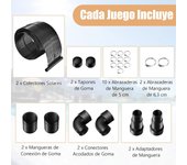 Costway Calentador Solar para Piscina de PE 2 paneles de Calefacción Solar de 300 x 75 cm Respetuoso con el Medio Ambiente