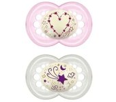 Pack Mam Chupete Latex Original Night + 6 M Doble Rosa 2 Ud