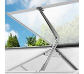 Abridor de ventana para invernaderos y casetas de jardín