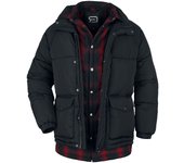 Chaqueta de Invierno de R.E.D. by EMP - Chaqueta efecto doble capa - S M - para Hombre - Negro