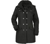 Chaqueta entre-tiempo de R.E.D. by EMP - Midline Ladies Coat - S - para Mujer - Negro