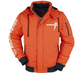 Chaqueta de Invierno de Rammstein - L XXL - para Hombre - naranja/negro