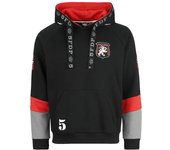 Sudadera con capucha de Five Finger Death Punch - EMP Signature Collection - M - para Hombre - negro/gris/rojo