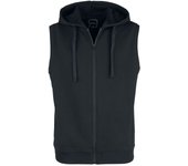 Chaleco de R.E.D. by EMP - Chaleco negro de felpa con capucha - S 5XL - para Hombre - Negro