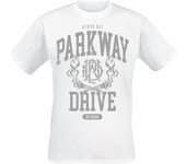 Camiseta de Parkway Drive - 20 Years Crest - S M - para Hombre - Blanco