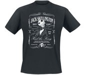 Camiseta Disney de Pesadilla Antes De Navidad - Jack Skellington Label - S 3XL - para Hombre - Negro