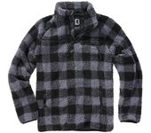 Sudadera de Brandit - Sudadera polar - S XL - para Hombre - negro/gris