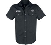 Camisa manga Corta de Brandit - Luis Vintage Shirt Short Sleeve - S 5XL - para Hombre - Negro