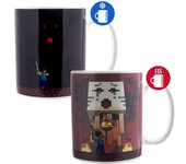 Taza gaming de Minecraft - Minecraft Nether - Taza efecto térmico - para multicolor