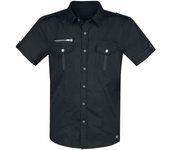 Camisa manga Corta de Brandit - Rockstar T/C - S 5XL - para Hombre - Negro