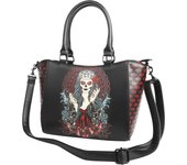 Bolsa de Mano de Five Finger Death Punch - Lady Muerta - para Mujer - negro/rojo