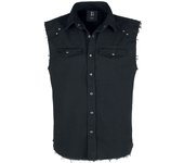 Camisa manga Corta de Brandit - Sleeveless Vintage - S 5XL - para Hombre - Negro