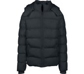 Chaqueta entre-tiempo de Urban Classics - Hooded Puffer - S 4XL - para Hombre - Negro