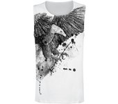 Top tirante ancho de Outer Vision - Eagle Attack - S 3XL - para Hombre - Blanco