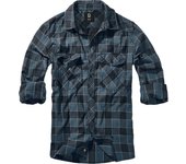 Manga Larga de Brandit - Camisa a cuadros - S XXL - para Hombre - azul/gris/negro