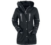 Chaqueta de Invierno Gótico de Gothicana by EMP - Bloodsucker - M XXL - para Mujer - Negro