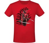 Camiseta de Deadpool - 3 - Katanas - S XL - para Hombre - Rojo