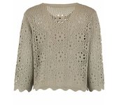Jersey de punto de Hailys - 3/4 A SK Ma44ra - XS XXL - para Mujer - Caqui