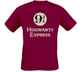 Camiseta de Harry Potter - Hogwarts Express Platform 9-3/4 - M XXL - para Hombre - Rojo