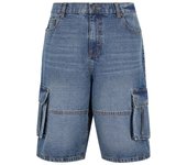 Pantalones cortos de Urban Classics - Relaxed Denim Cargo Shorts - 30 38 - para Hombre - Azul