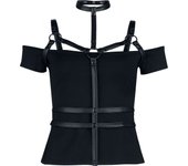 Top Gótico de KIHILIST by KILLSTAR - Tenebris Tribe Top - XS 4XL - para Mujer - Negro