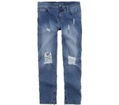 Tejanos de EMP Special Collection - EMP Special Collection X Urban Classics unisex distressed - W32L32 W34L32 - para Mujer - Azul