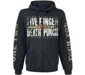 Capucha con cremallera de Five Finger Death Punch - Locked & Loaded - M XXL - para Hombre - Negro