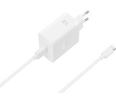 CARGADOR USB OPPO SUPERVOOC 67W WHITE PARA CASA + CABLE USB-C