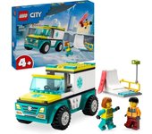 Lego City Ambulancia de Emergencia Y Snowboarder