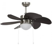 VidaXL Ventilador de Techo con Luz 39W Marrón Oscuro